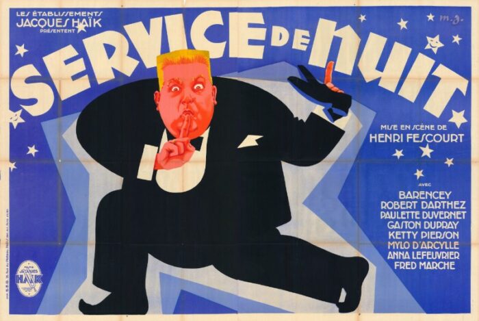 Repro 30x40cm - SERVICE DE NUIT - Française