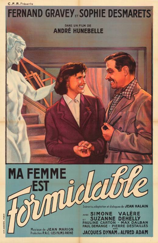 Repro 30x40cm - MA FEMME EST FORMIDABLE - Française