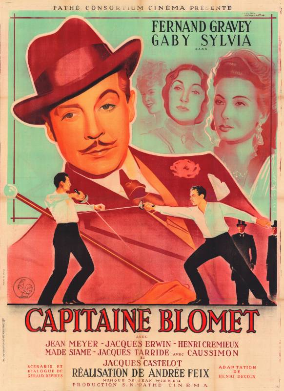 Repro 30x40cm - CAPITAINE BLOMET - Française