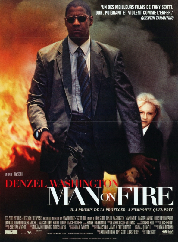 Affiche - MAN ON FIRE - 40x55cm B