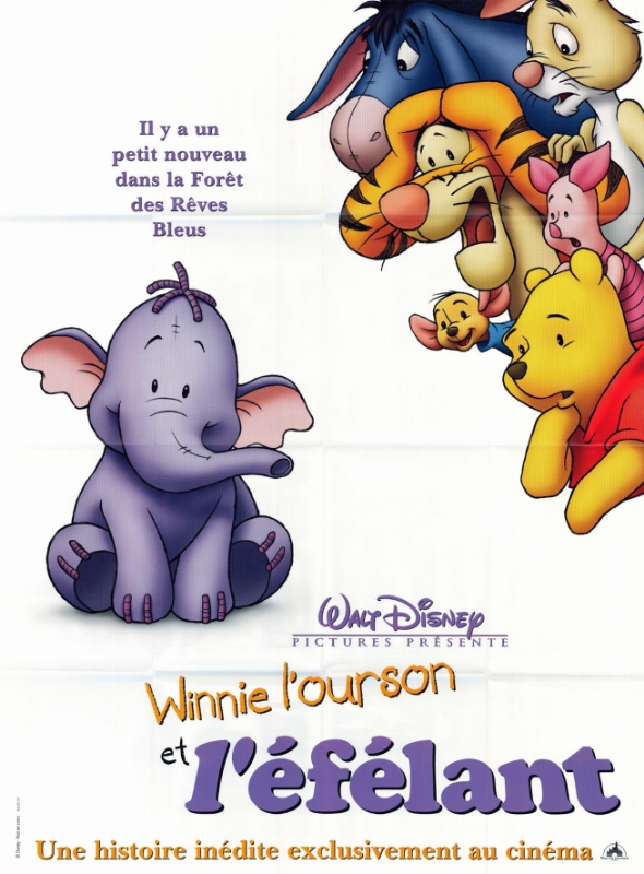 Affiche - WINNIE L'OURSON ET L'EFELANT - 120x160cm