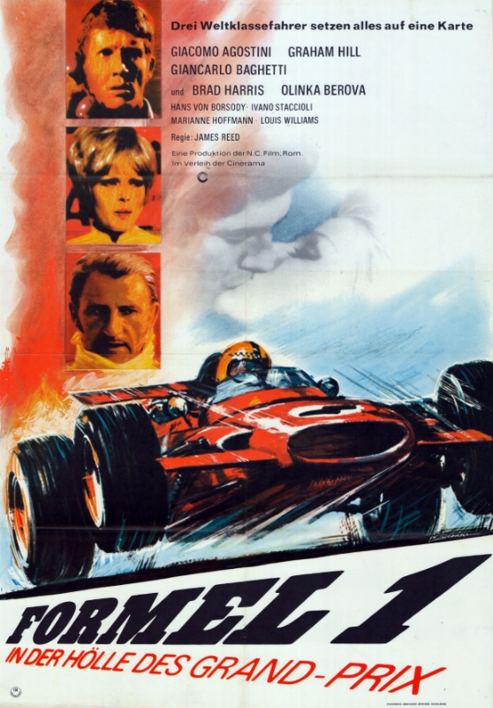 Affiche - DANS L'ENFER DE MONZA - 60x80cm - GER
