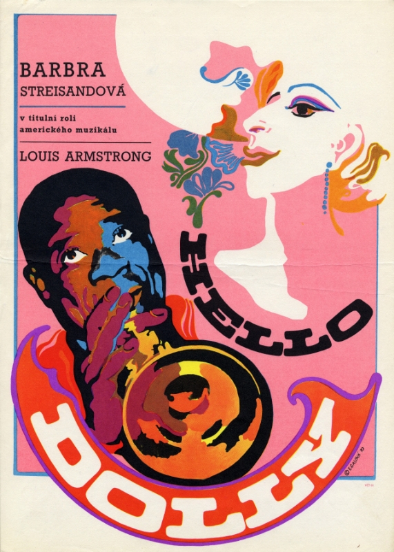 Repro 30x40cm - HELLO DOLLY - Tchèque