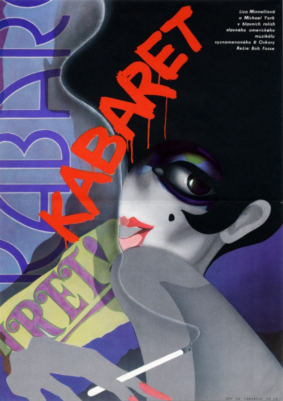 Repro 30x40cm - CABARET - Tchèque