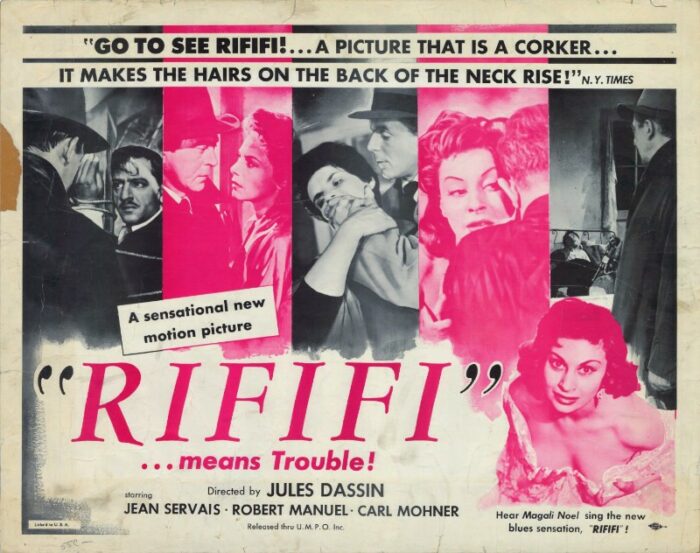 Repro 30x40cm - DU RIFIFI CHEZ LES HOMMES - U.S.