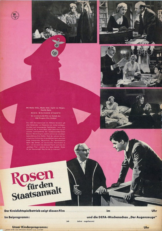 Affiche - ROSEN FUR DEN STAATSANWALT - 40x55cm