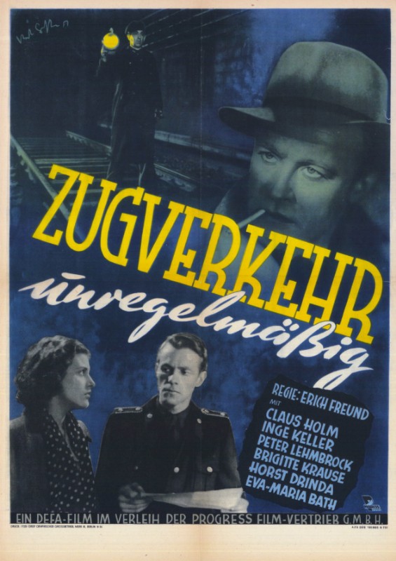 Affiche - ZUGVERKEHR UNREGELMASSIG - 40x55cm