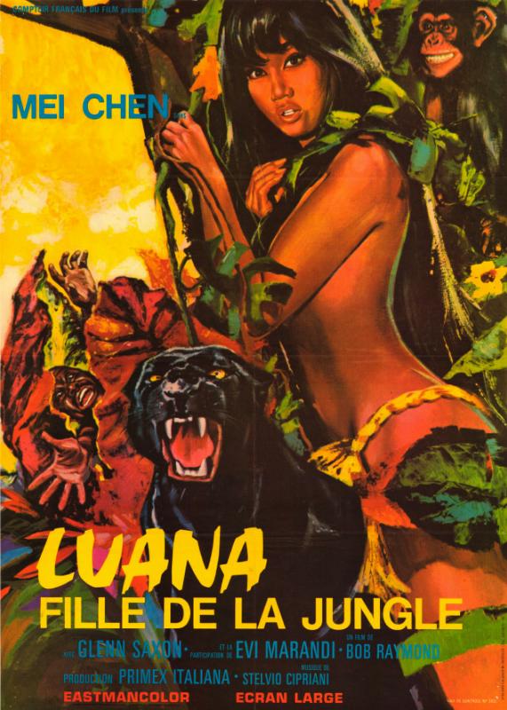 Repro 30x40cm - LUANA FILLE DE LA JUNGLE - Française