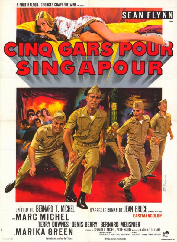 Affiche - CINQ GARS POUR SINGAPOUR - 60x80cm
