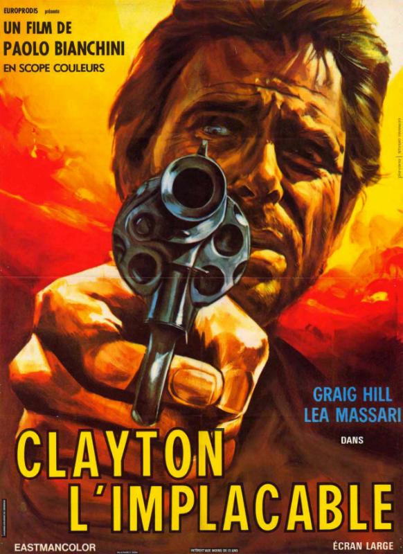 Affiche - CLAYTON L'IMPLACABLE - 60x80cm