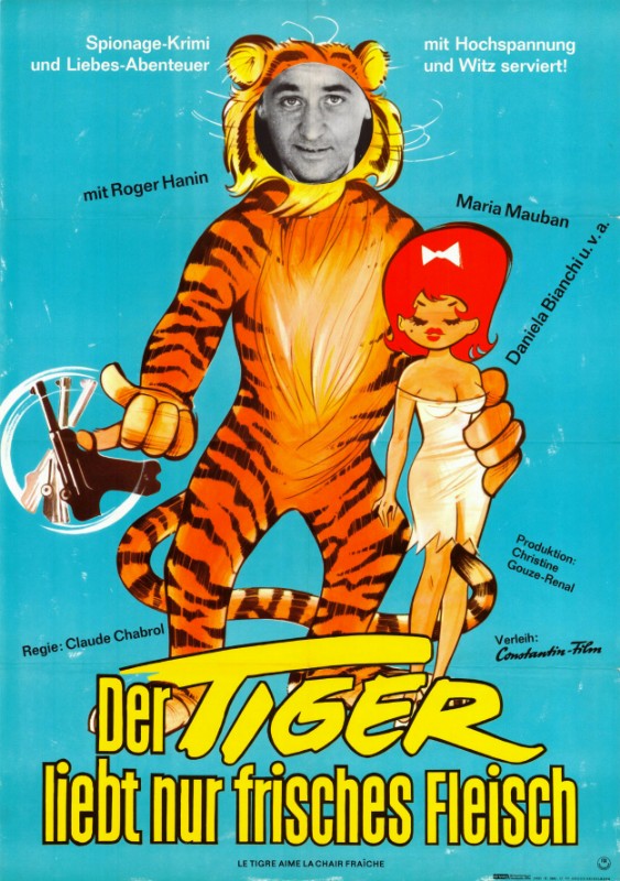 Affiche - TIGRE AIME LA CHAIR FRAICHE (le) - 60x80cm - GER