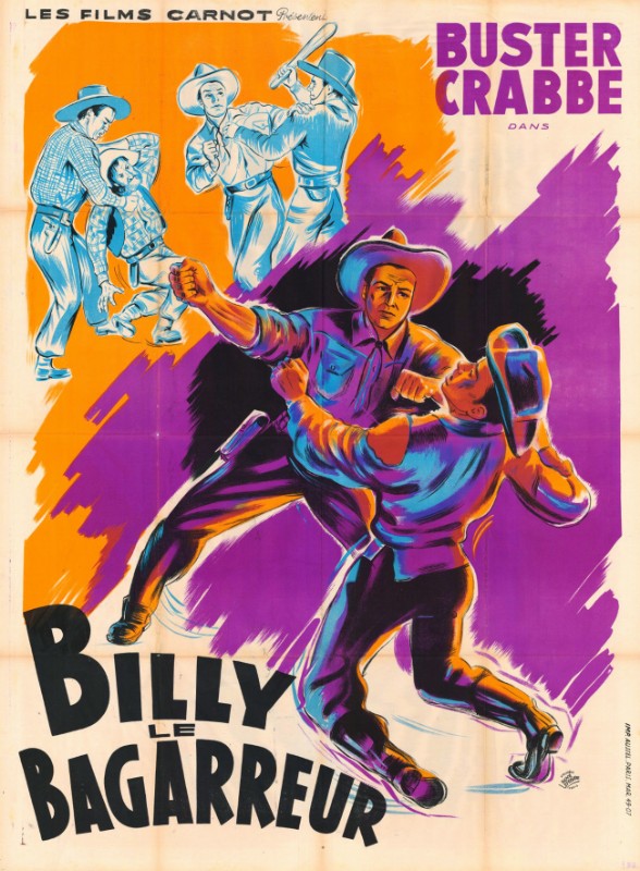 Repro 30x40cm - BILLY LE BAGARREUR - Française