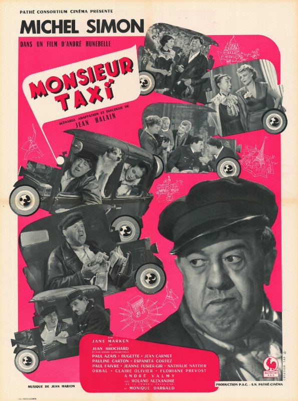 Repro 30x40cm - MONSIEUR TAXI - Française