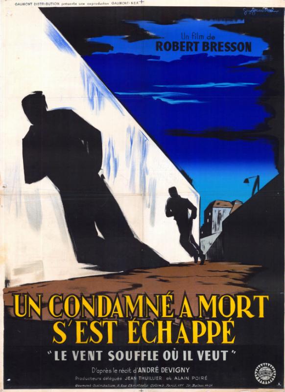 Repro 30x40cm - UN CONDAMNE A MORT S'EST ECHAPPE - Française