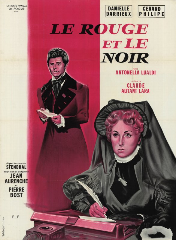 Repro 30x40cm - ROUGE ET LE NOIR (le) - Française