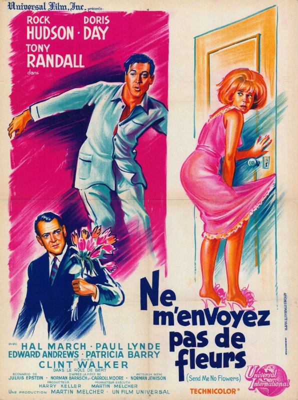 Affiche - NE M'ENVOYEZ PAS DE FLEURS - 60x80cm