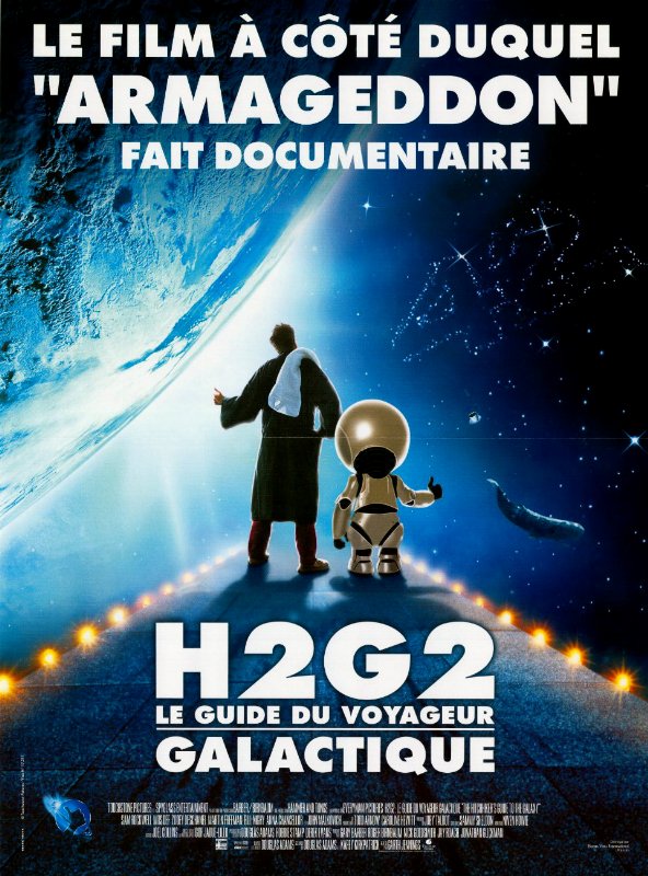Affiche - H2G2 LE GUIDE DU VOYAGEUR GALACTIQUE - 40x55cm