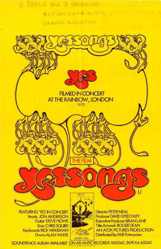 Affiche - YESSONGS - 50x70cm