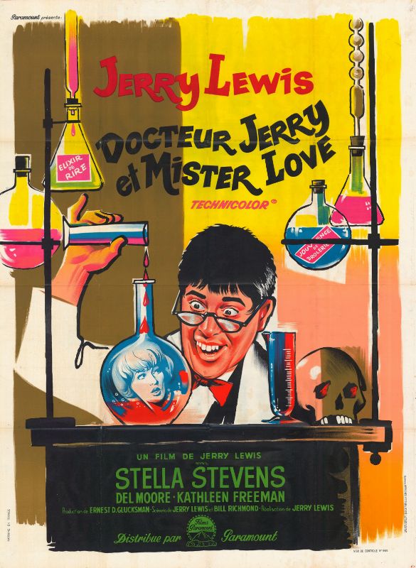 Repro 30x40cm - DOCTEUR JERRY ET Mr LOVE - Française