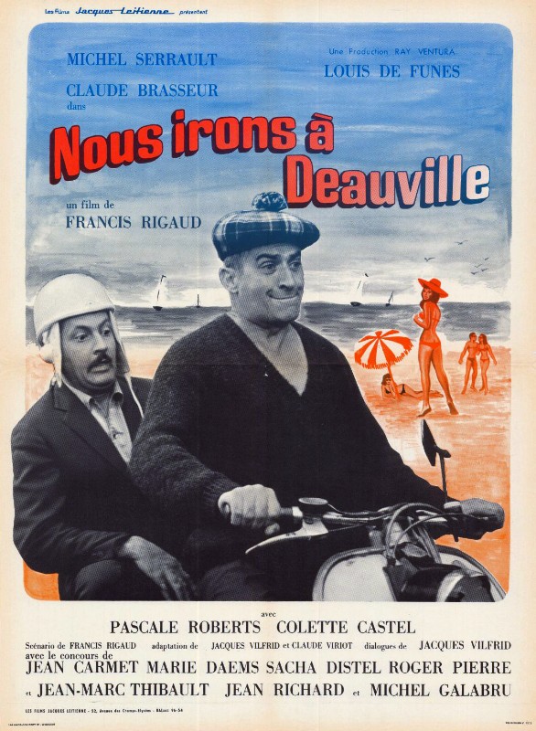 Repro 30x40cm - NOUS IRONS A DEAUVILLE - Française