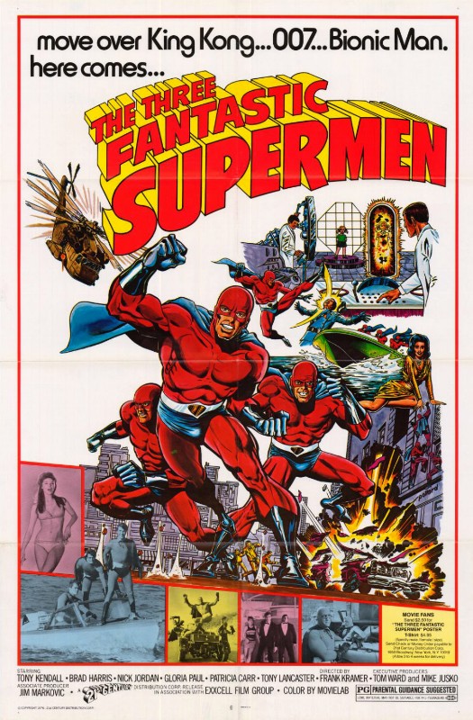 Repro 30x40cm - TROIS FANTASTIQUES SUPERMAN (les) - U.S.