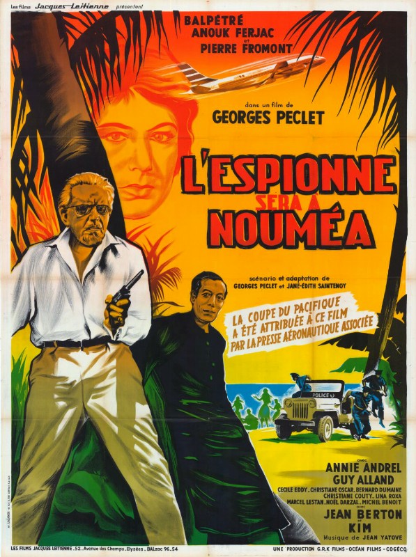 Repro 30x40cm - ESPIONNE SERA A NOUMEA (l') - Française