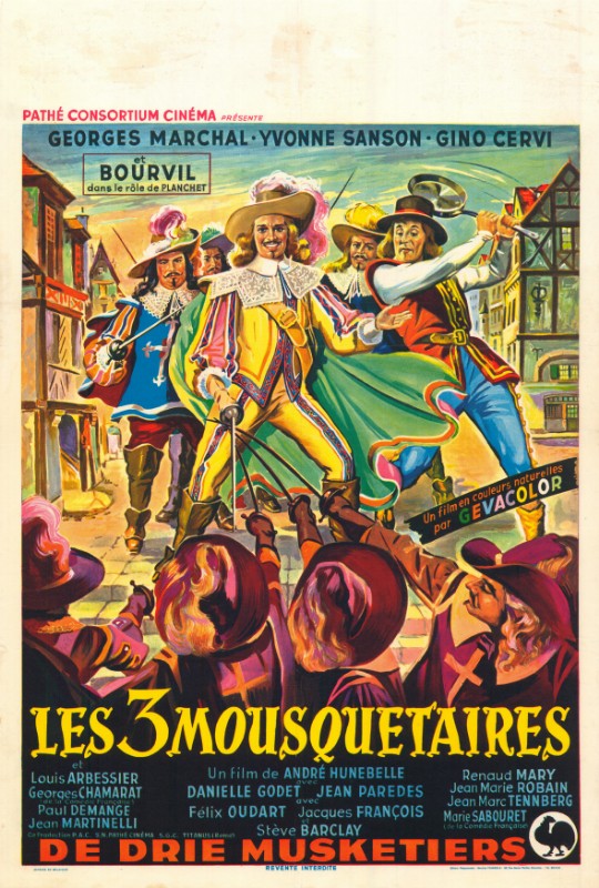 Repro 30x40cm - TROIS MOUSQUETAIRES (les) - Belge