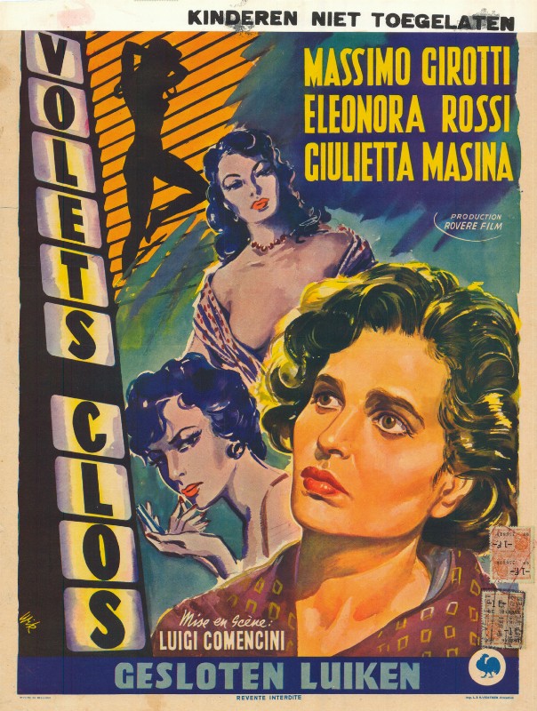 Repro 30x40cm - VOLETS CLOTS - Belge