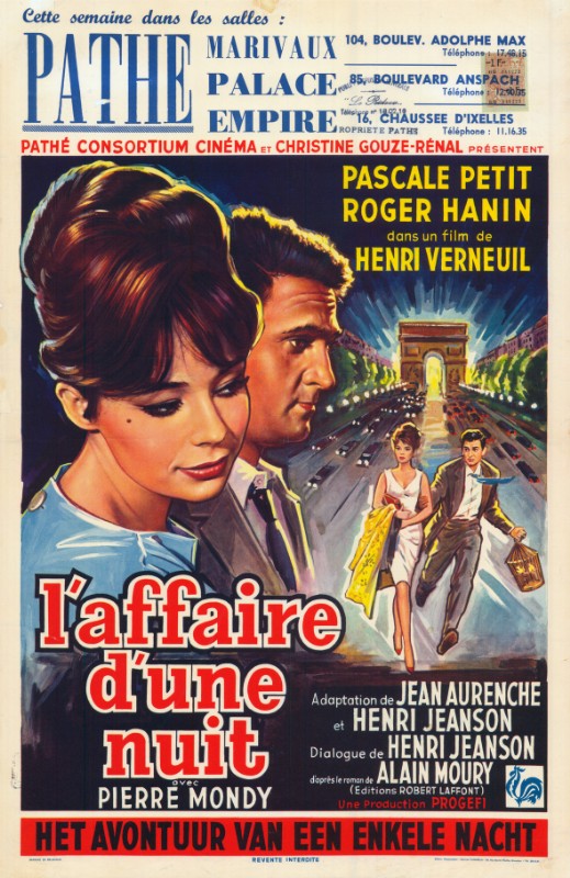 Repro 30x40cm - AFFAIRE D'UNE NUIT (l') - Belge