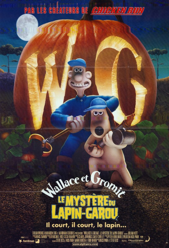 Affiche - WALLACE ET GROMIT : LE MYSTERE DU LAPIN-GAROU - 120x160cm