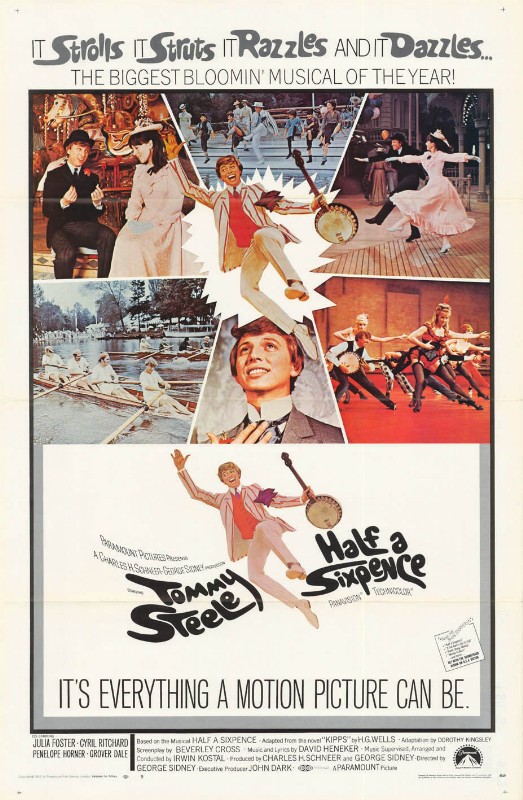 Repro 30x40cm - HALF A SIXPENCE - U.S.