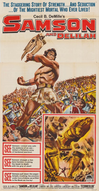 Repro 30x40cm - SAMSON ET DALILA - U.S.
