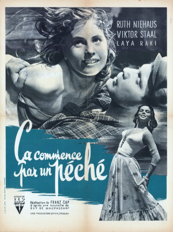 Repro 30x40cm - CA COMMENCE PAR UN PECHE - Française