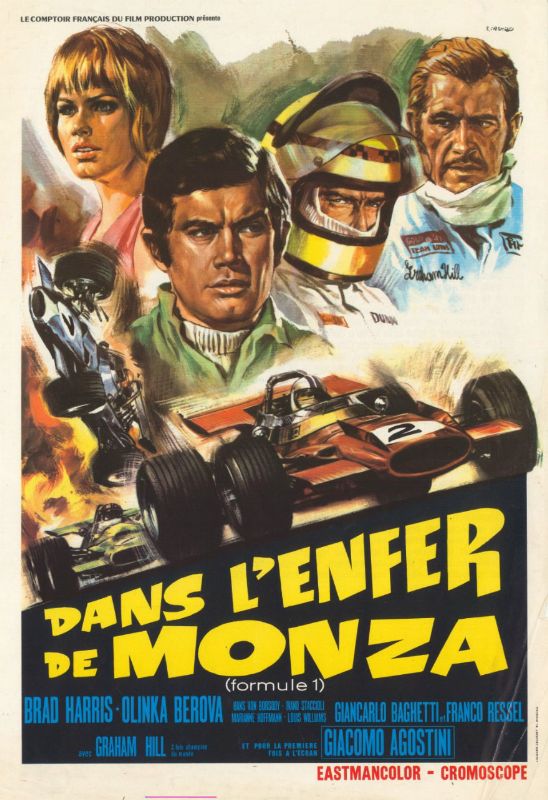 Repro 30x40cm - DANS L'ENFER DE MONZA - Française