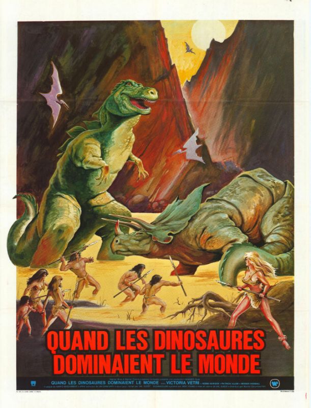 Repro 30x40cm - QUAND LES DINOSAURES DOMINAIENT - Française