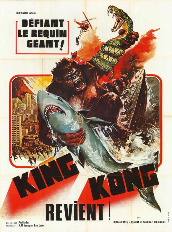 Affiche - KING KONG REVIENT - 120x160cm