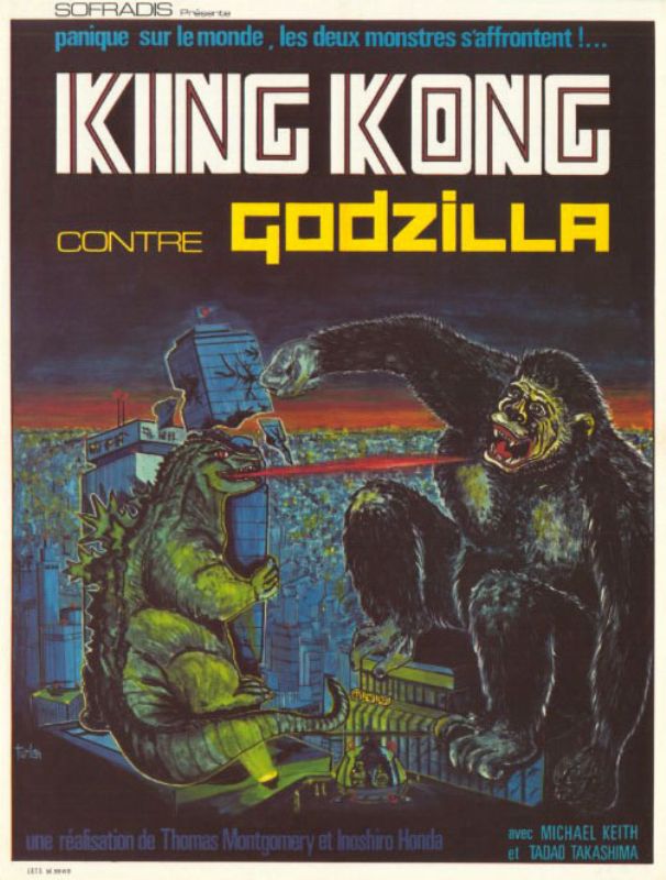 Affiche - KING KONG CONTRE GODZILLA - 40x55cm