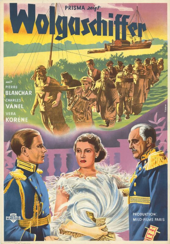 Repro 30x40cm - BATELIERS DE LA VOLGA (les) - Allemande