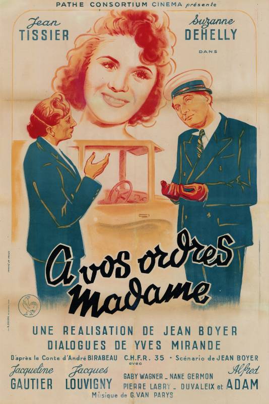 Repro 30x40cm - A VOS ORDRES MADAME ! - Française