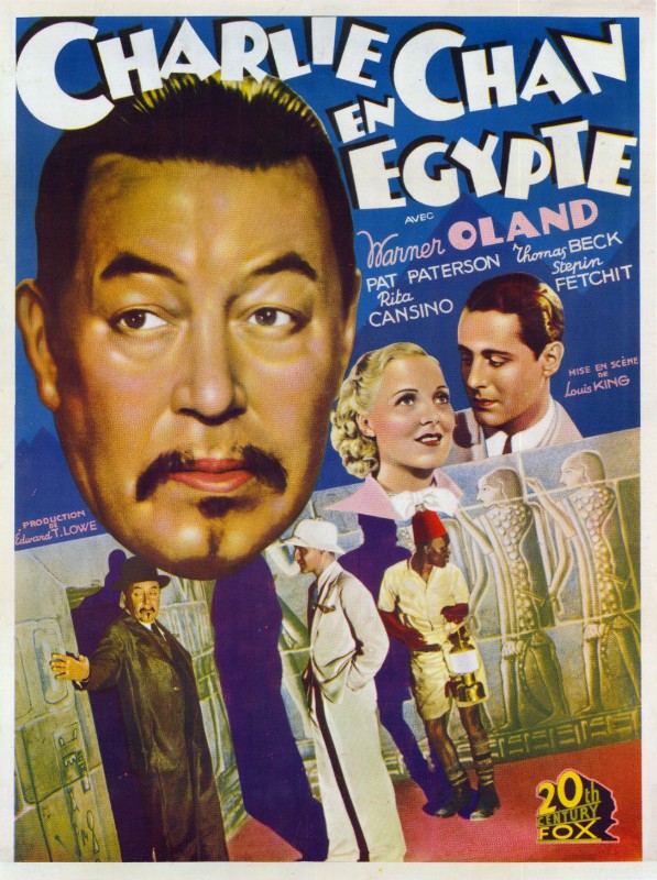 Repro 30x40cm - CHARLIE CHAN EN EGYPTE - Belge