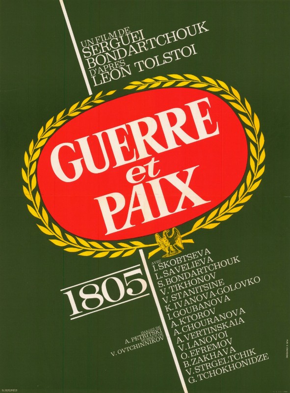 Repro 30x40cm - GUERRE ET PAIX - Française