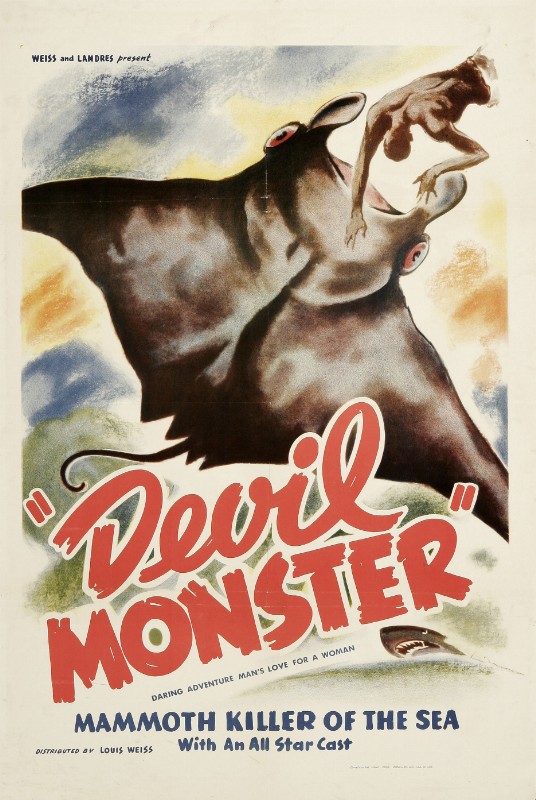 Repro 30x40cm - DEVIL MONSTER - U.S.