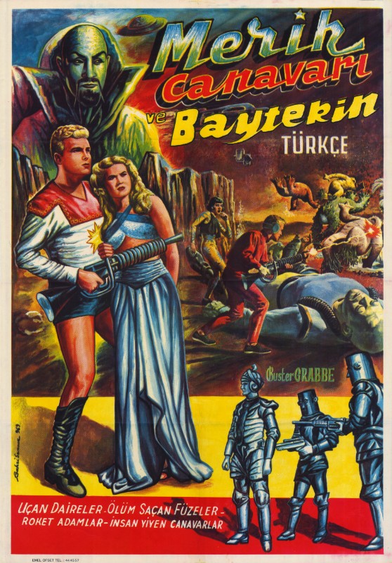 Repro 30x40cm - FLASH GORDON - Turque