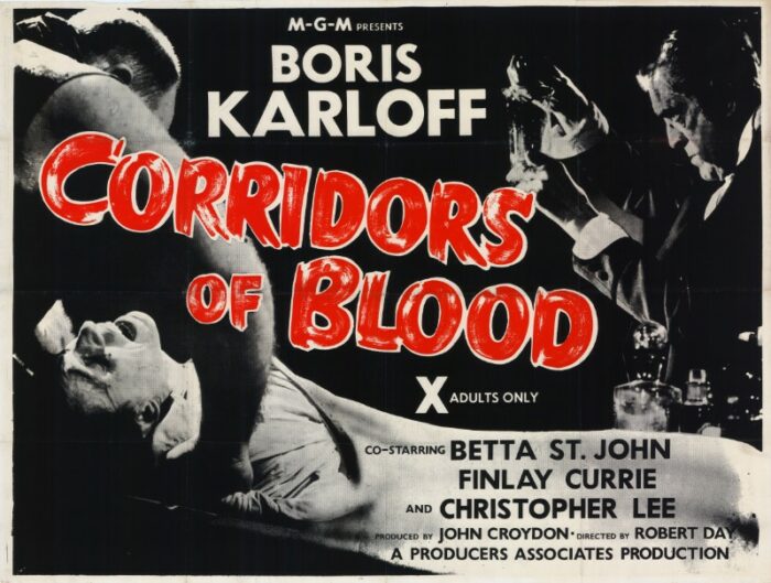 Repro 30x40cm - CORRIDORS OF BLOOD - Anglaise