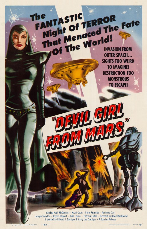 Repro 30x40cm - DEVIL GIRL FROM MARS - U.S.