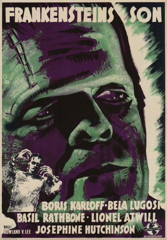 Repro 30x40cm - FILS DE FRANKENSTEIN (le) - Suédoise