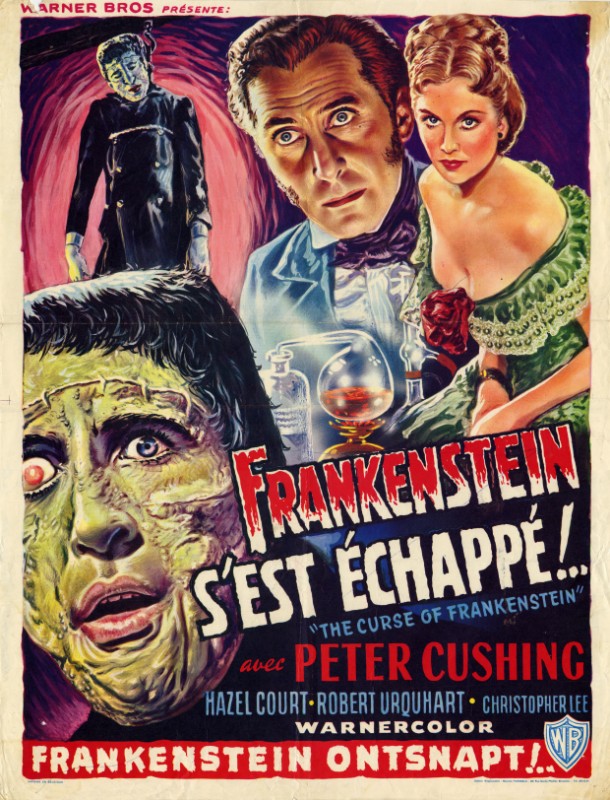 Repro 30x40cm - FRANKENSTEIN S'EST ECHAPPE - Belge