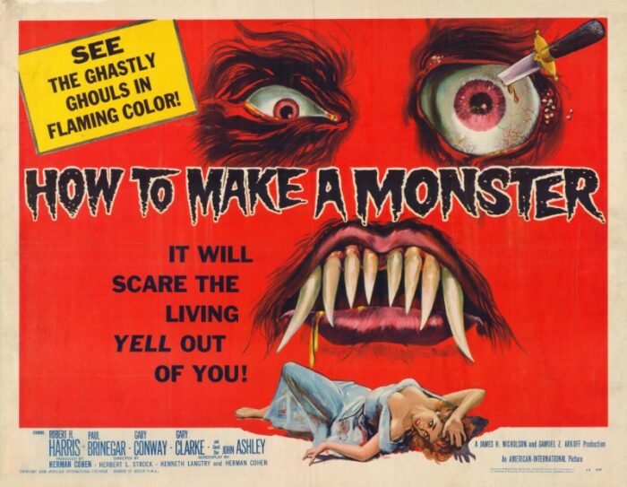 Repro 30x40cm - HOW TO MAKE A MONSTER - U.S.