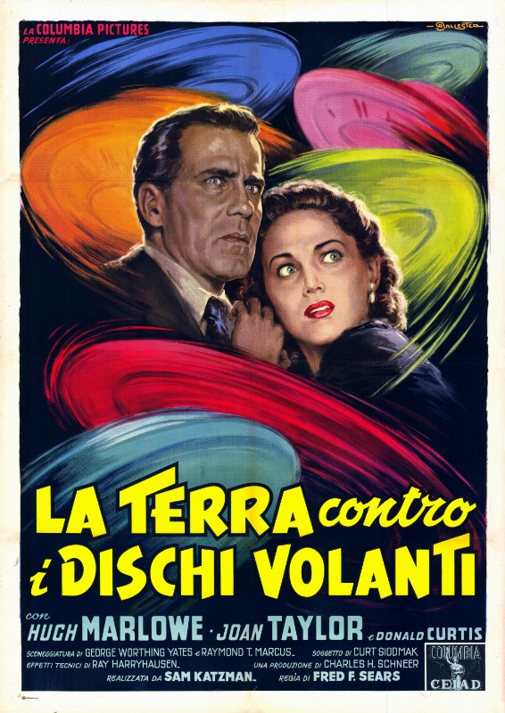 Repro 30x40cm - SOUCOUPES VOLANTES ATTAQUENT (les) - Italienne