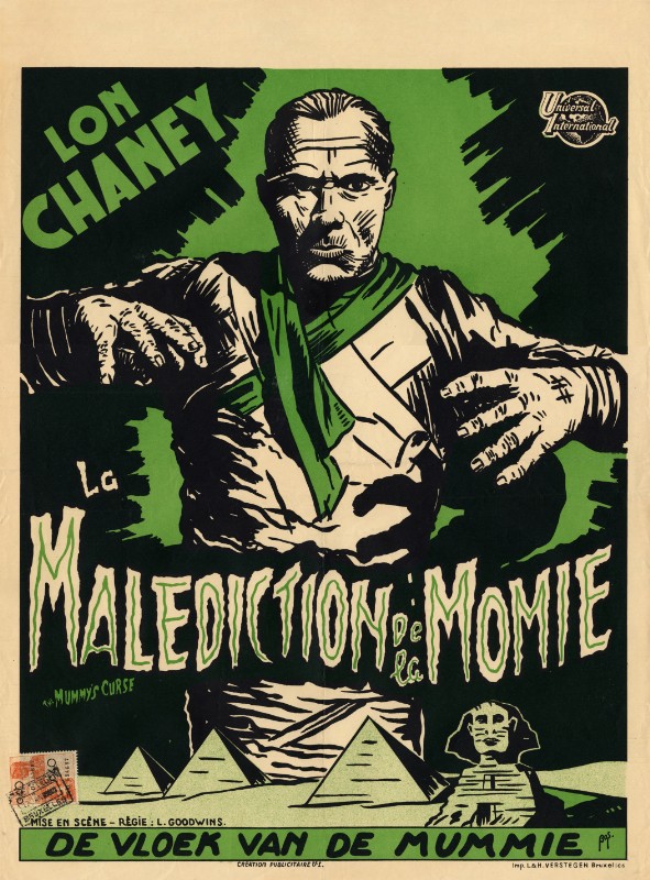 Repro 30x40cm - MUMMY'S CURSE (the) - Belge